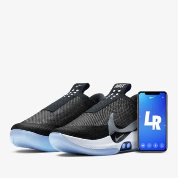 Size 14- Nike Adapt BB Black Pure Platinum Brand New US Charger AO2582-001